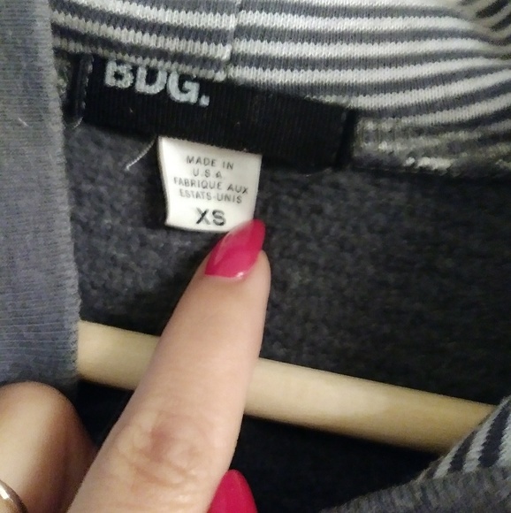 Grayish Blue/White Striped Sweater - Picture 5 of 5